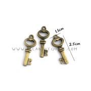 หัวซิป รูป กุญเเจ (แพค 3 ชิ้น)