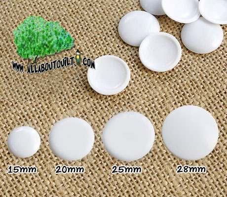 กระดุมพลาสติกสำหรับห่อผ้า 20 mm (10ชิ้น)