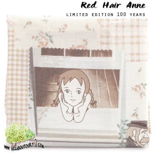ผ้าคอตต้อนญี่ปุ่น Red Hair Anne Limited edition  by YUWA (1/4 หลา)
