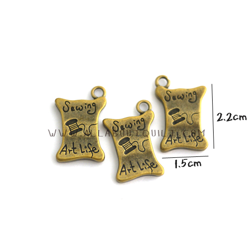 หัวซิป รูป แกนด้าย sewing (แพค 3 ชิ้น)