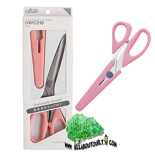 กรรไกร Clover 21 cm สีชมพู