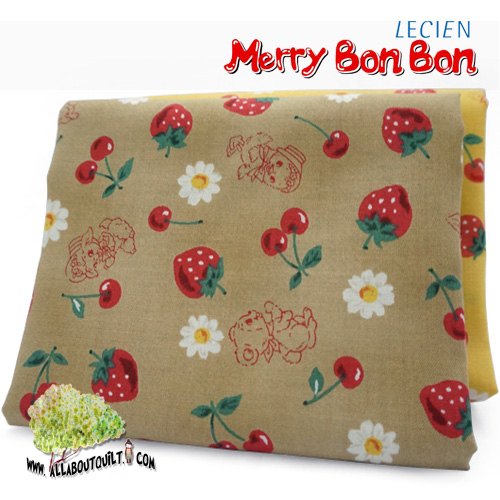 ผ้าคอตต้อนญีปุ่น  Merry Bon Bon  by Lecien (1/4 M)