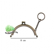 ปิ๊กแป๊กโค้งเล็กพวงกุญแจ 8 cm