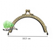 ปิ๊กแป๊กโค้งเรียบ สีทองเหลือง ขนาด  10.5 cm